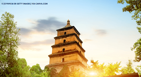 Giant Wild Goose Pagoda na China