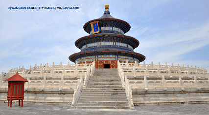 Templo do céu na China 