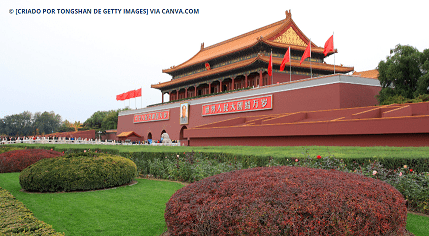 Praça Tiananmen na China
